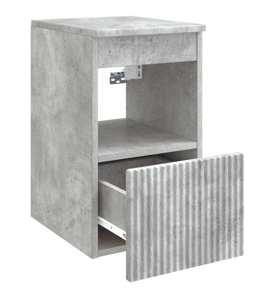 Armoire de salle de bain Gris béton 30 x 41 x 50 cm