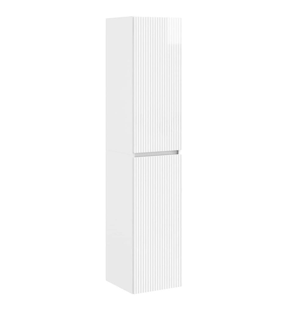 Wandmontierter Badezimmerschrank Hochglanz Weiss