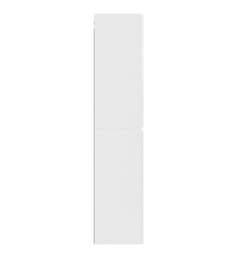Wandmontierter Badezimmerschrank Hochglanz Weiss