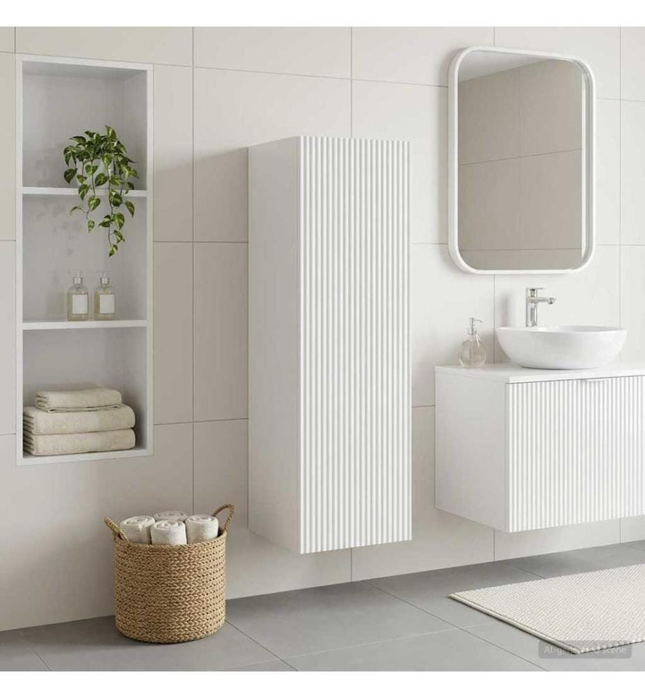 Cabinet de Salle de Bain Mural Blanc 33 x 34,5 x 100 cm