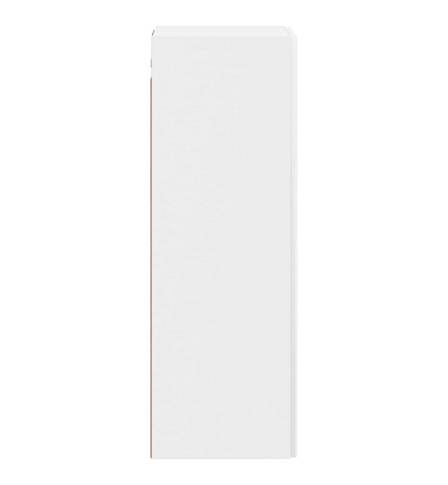 Wandmontierter Badezimmerschrank Hochglanz Weiss