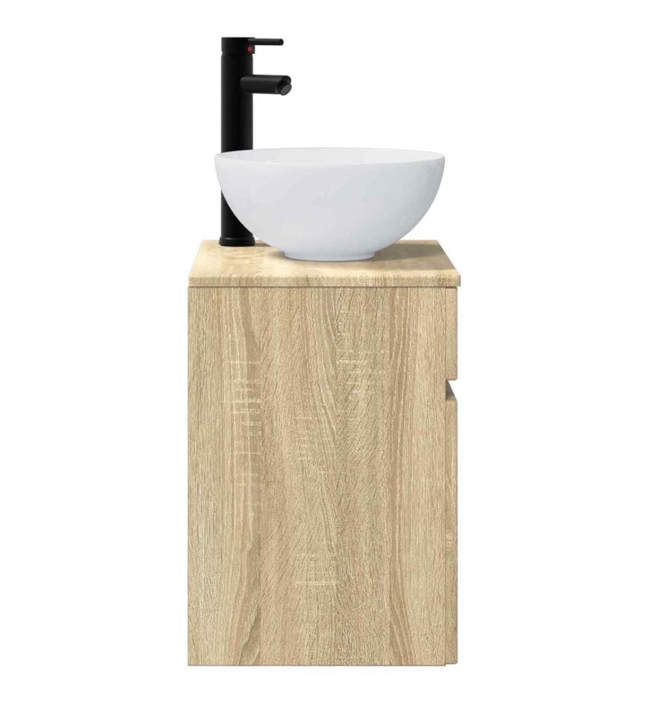 Meuble de lavabo mural Chêne Sonoma 39 x 41 x 64,5 cm