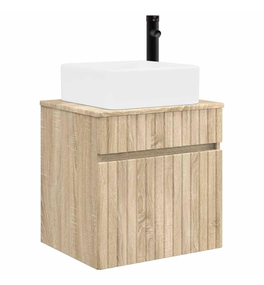 Meuble de lavabo mural Chêne Sonoma 49 x 41 x 63 cm