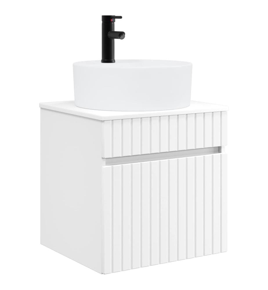 Meuble de lavabo mural Blanc 49 x 44,5 x 65 cm