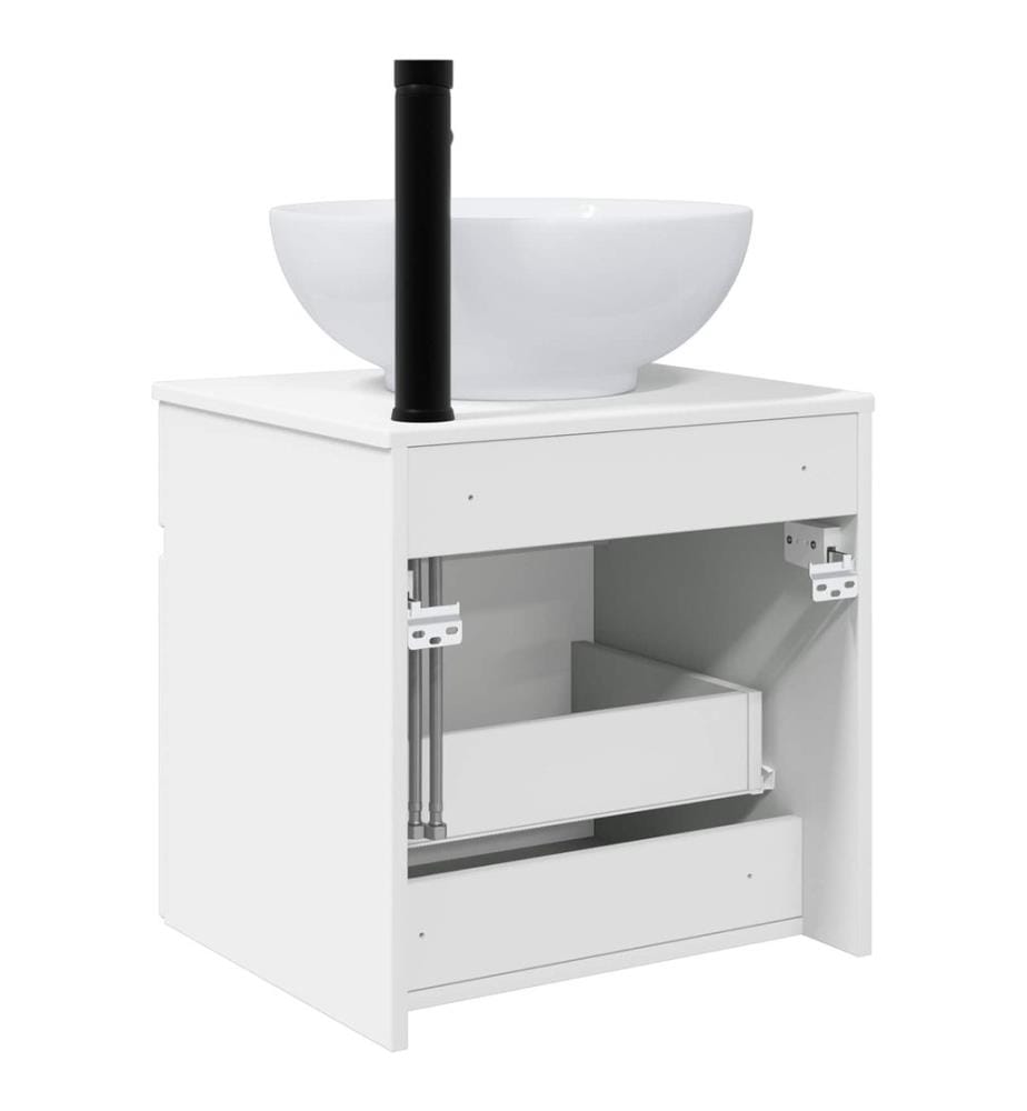 Meuble de lavabo mural Blanc 49 x 44,5 x 66,5 cm