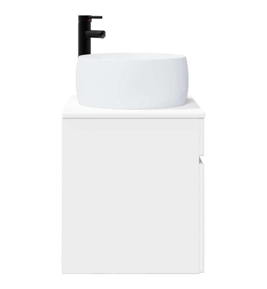 Meuble de lavabo mural Blanc 49 x 44,5 x 66 cm