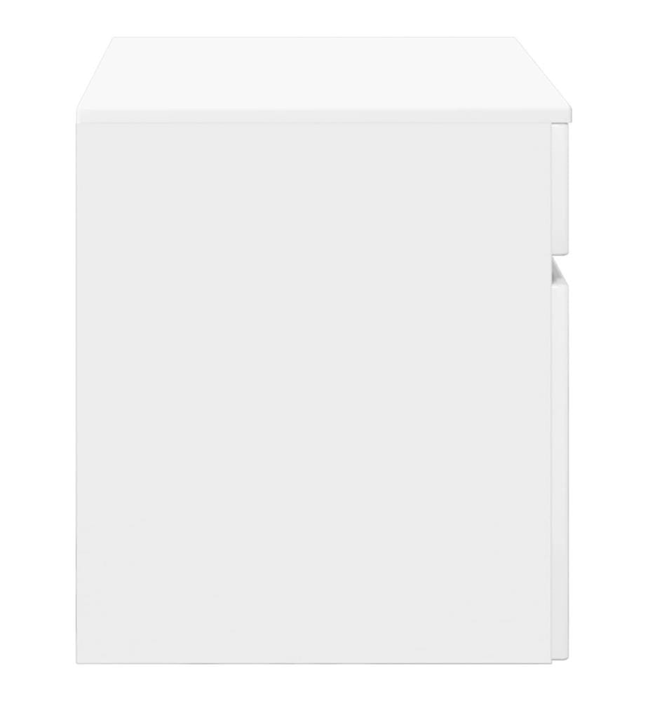 Cabinet de Salle de Bain Mural Blanc brillant 59 x 44,5 x 50 cm