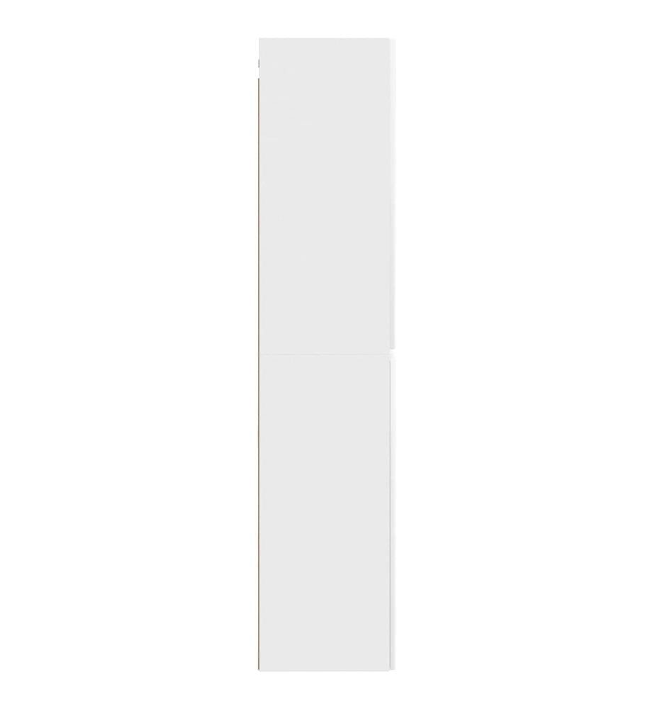 Wandmontierter Badezimmerschrank Hochglanz Weiss