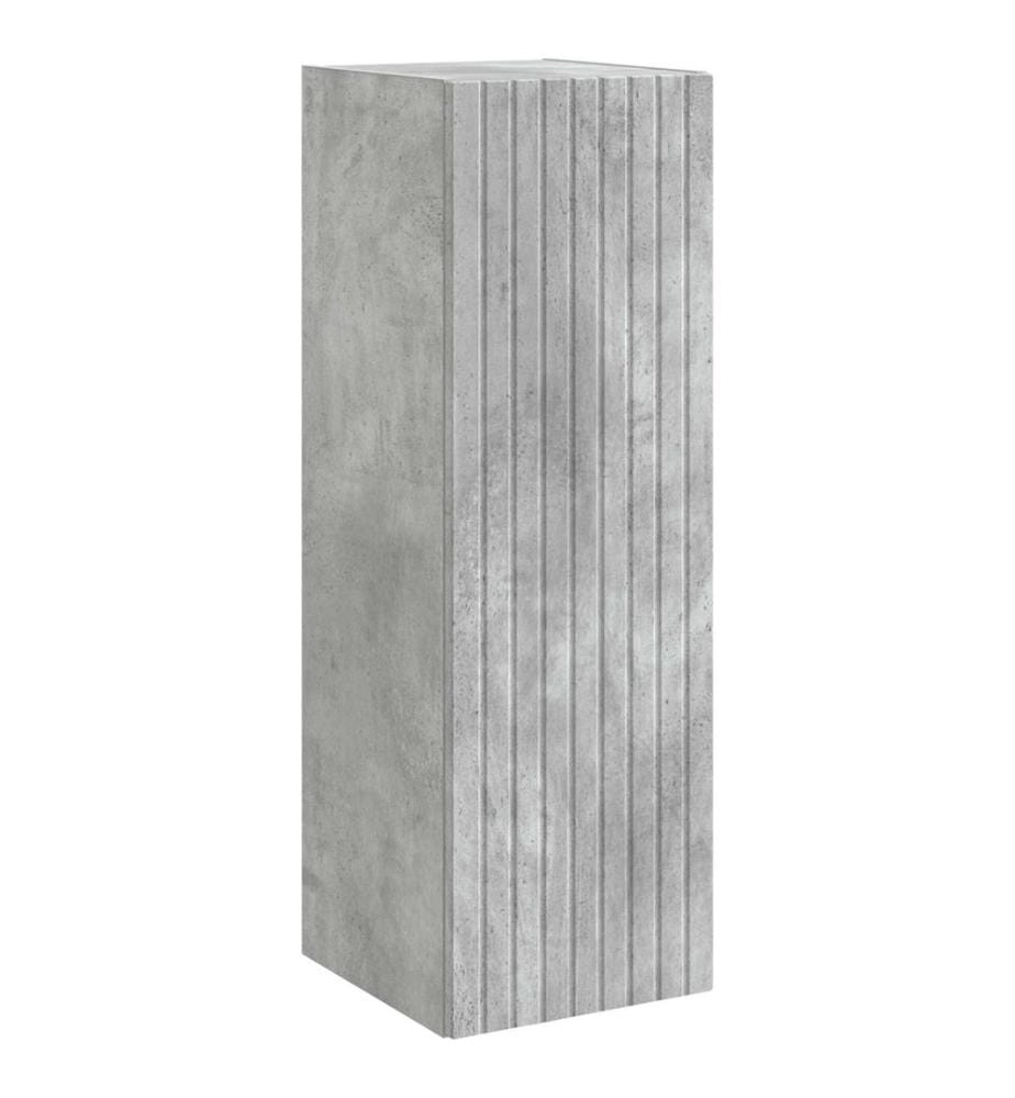 Cabinet de Salle de Bain Mural Gris béton 33 x 34,5 x 100 cm