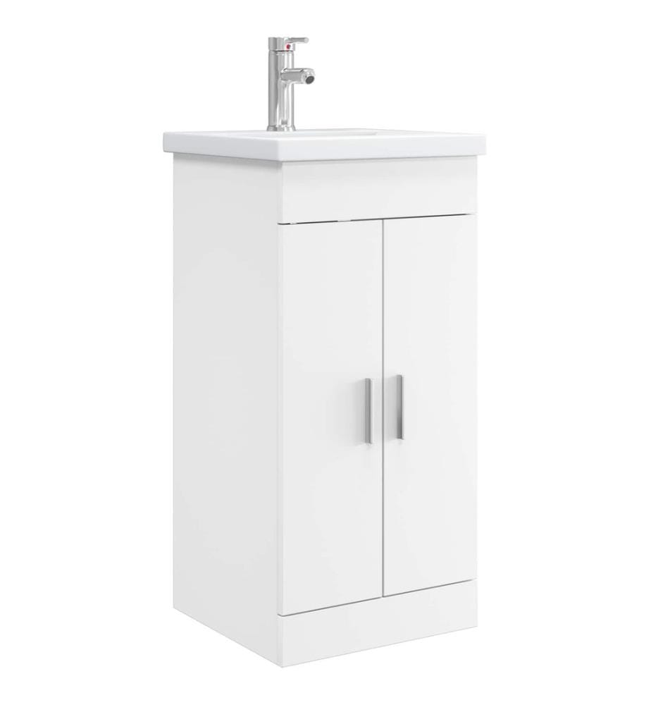 Meuble de salle de bain avec évier Blanc 42 x 40 x 84,5 cm