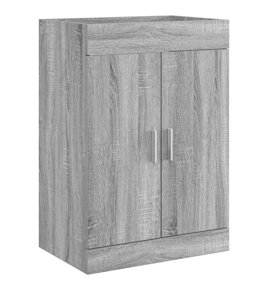 Meuble sous lavabo de salle de bain Sonoma gris