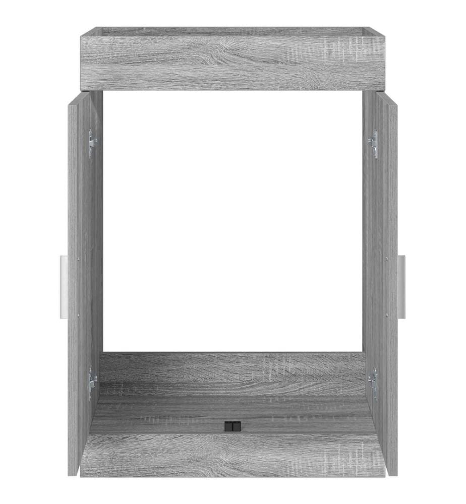 Meuble sous lavabo de salle de bain Sonoma gris