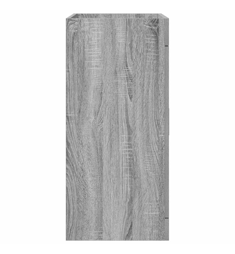 Meuble sous lavabo de salle de bain Sonoma gris