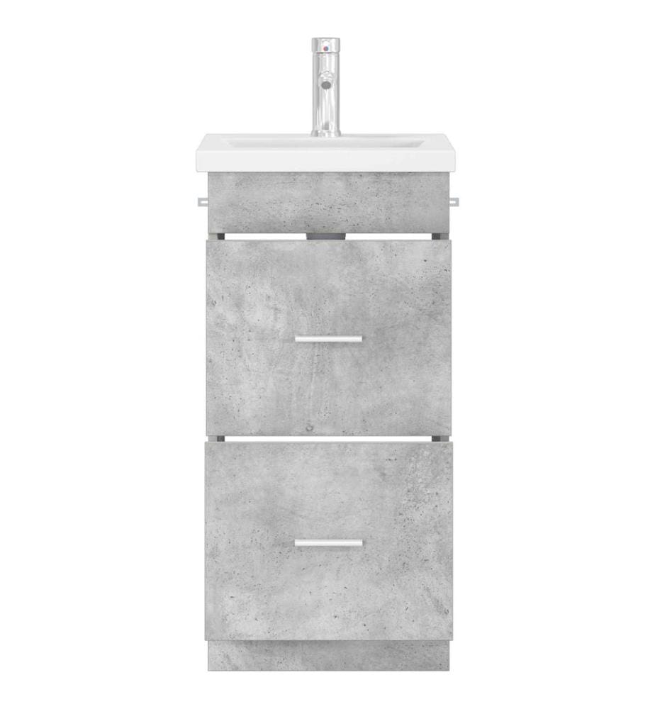 Meuble de salle de bain avec évier Gris béton 42 x 40 x 84,5 cm