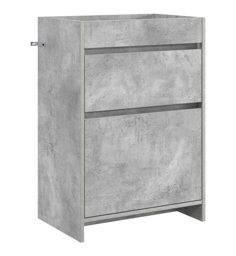 Meuble sous lavabo de salle de bain Gris béton