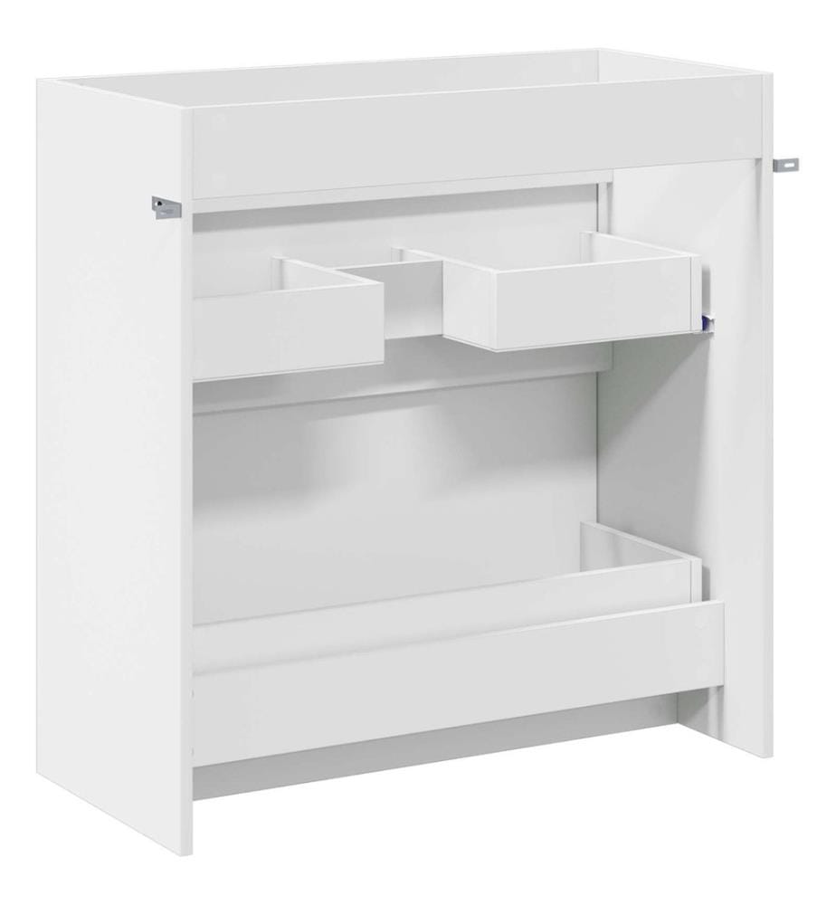 Meuble sous lavabo de salle de bain Blanc 78,5 x 37,5 x 81 cm
