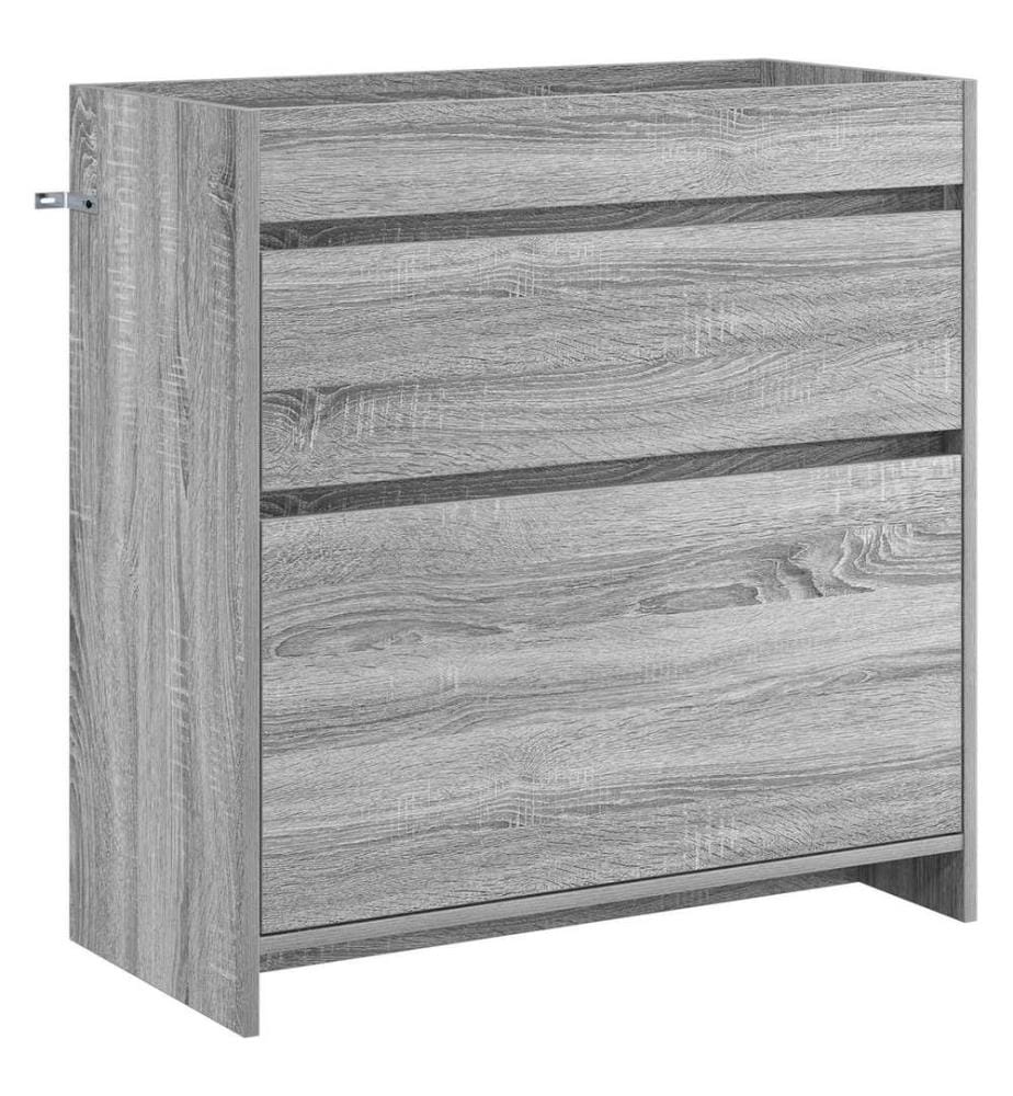 Badunterschrank Grau Sonoma 78,5 x 37,5 x 81 cm Holzwerkstoff