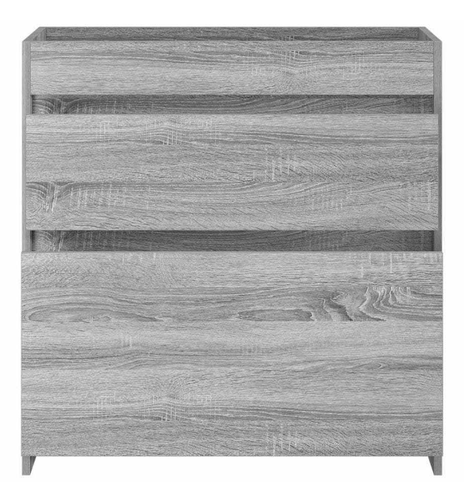 Badunterschrank Grau Sonoma 78,5 x 37,5 x 81 cm Holzwerkstoff