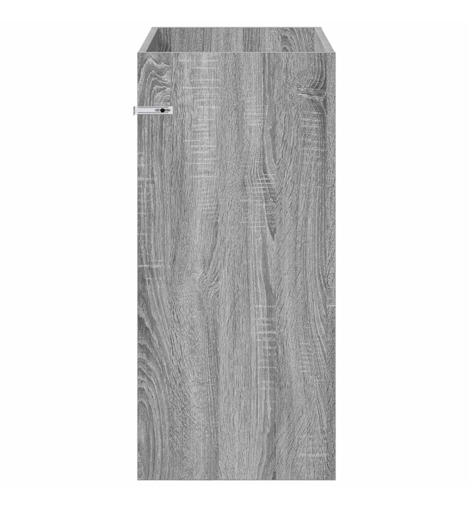 Badunterschrank Grau Sonoma 78,5 x 37,5 x 81 cm Holzwerkstoff
