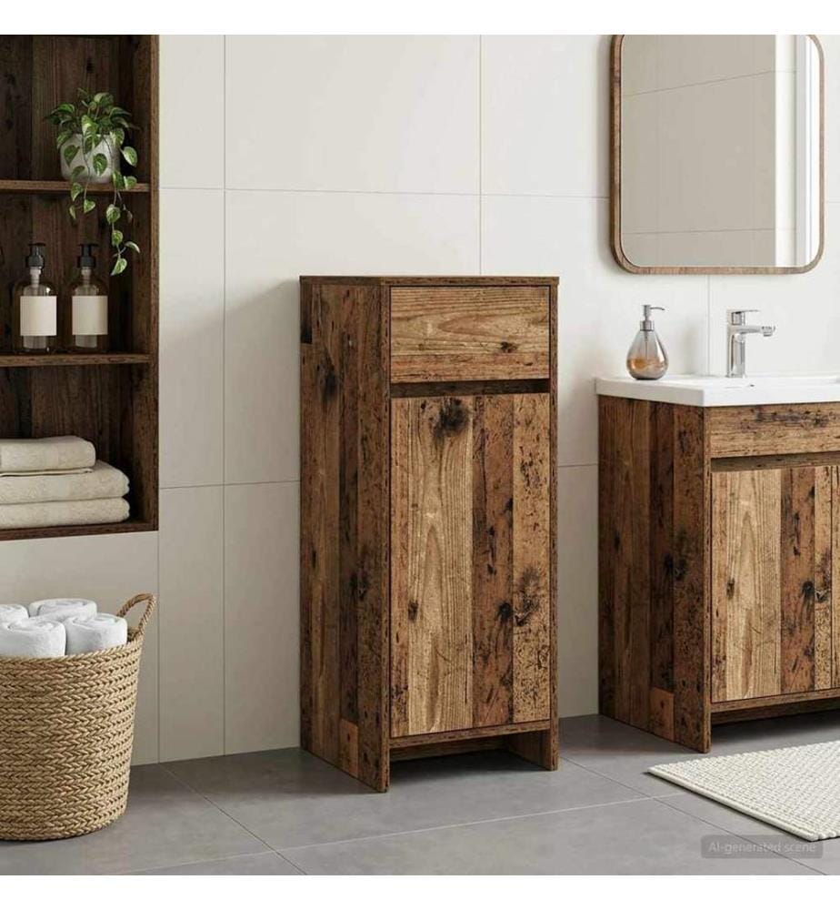 Armoire de salle de bain Bois ancien 35 x 36,5 x 85 cm