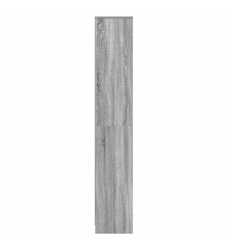 Badezimmerschrank Grau Sonoma 30 x 33 x 190 cm Holzwerkstoff