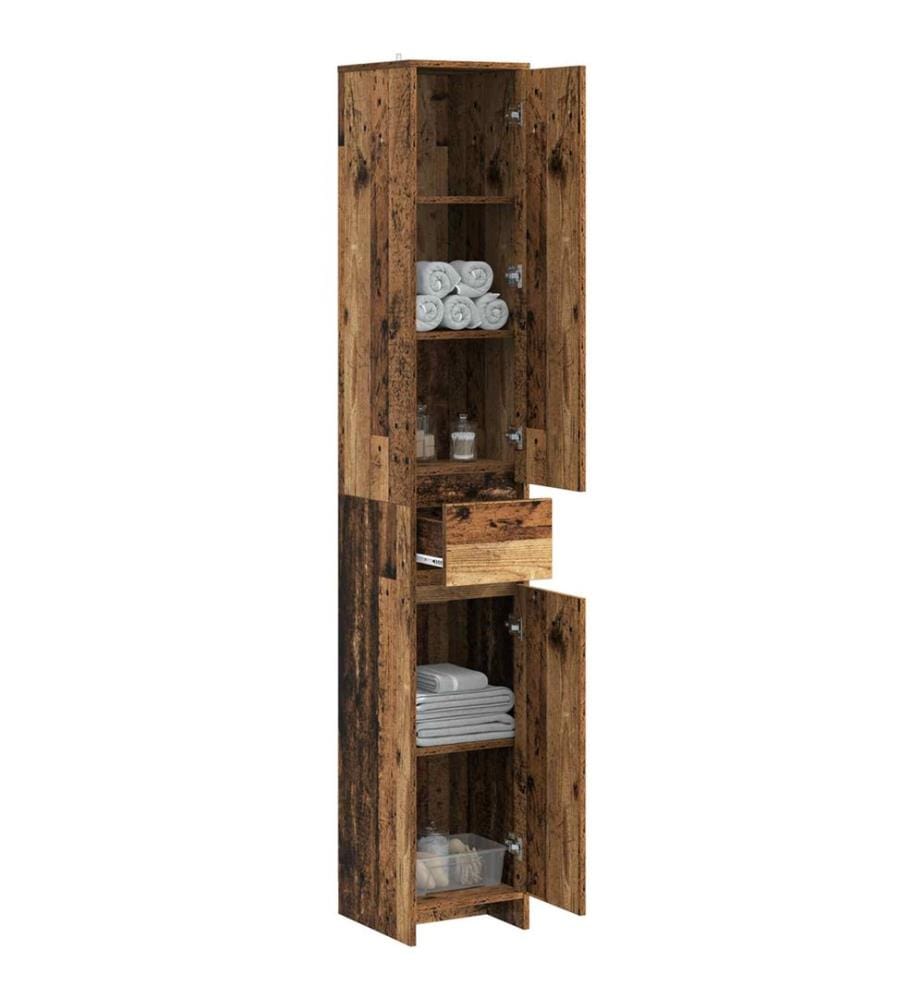 Armoire de salle de bain Bois ancien 30 x 33 x 190 cm