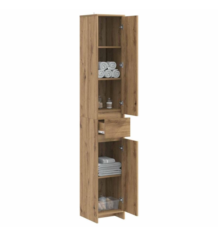 Armoire de salle de bain Chêne artisanal 30 x 33 x 190 cm