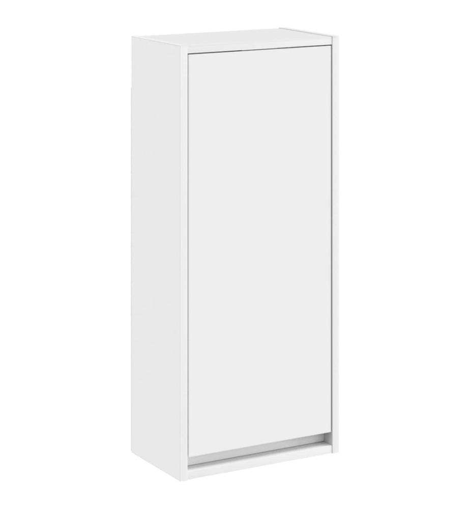 Meuble de lavabo mural Blanc 35 x 20 x 81 cm Bois d'ingénierie