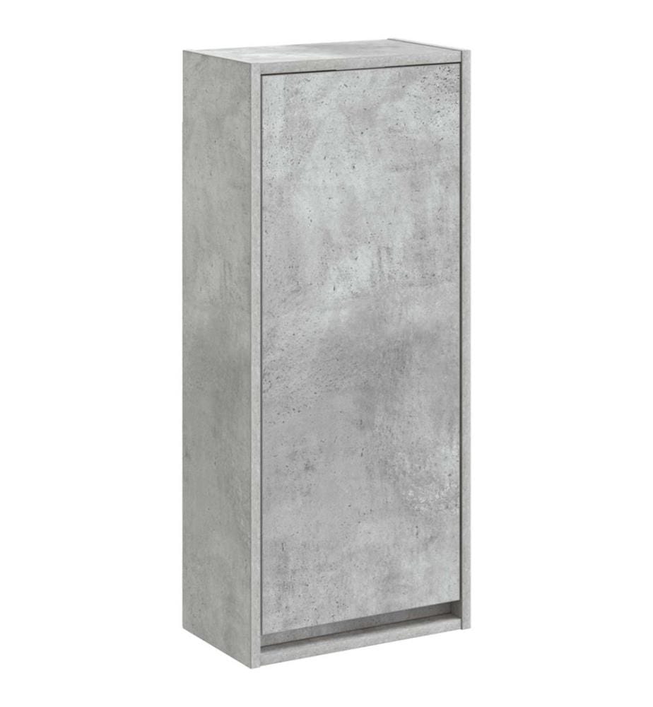 Meuble de lavabo mural Gris béton 35 x 20 x 81 cm