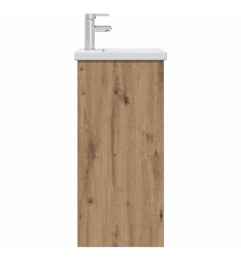 Meuble de salle de bain avec évier Chêne artisanal