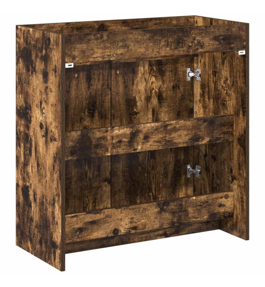 Badunterschrank Geräucherte Eiche 78,5 x 37,5 x 81 cm