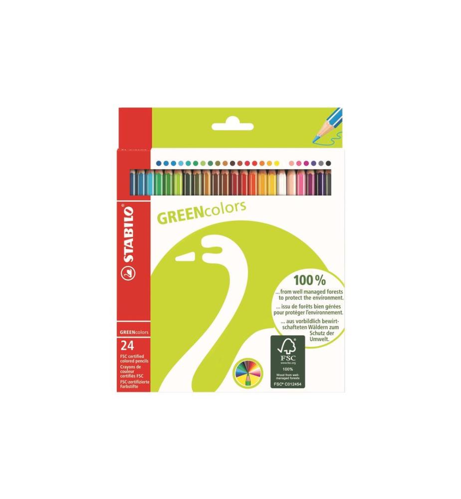 STABILO - Farbstifte Greencolors 24 Stück