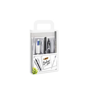 BIC - Kugelschreiber Silver Kit 8-teilig