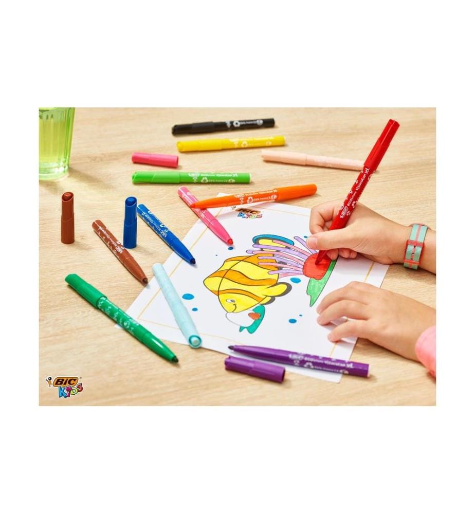 BIC - Filzstift Kids Visacolor XL ecolutions 4.5 mm, 12er Set