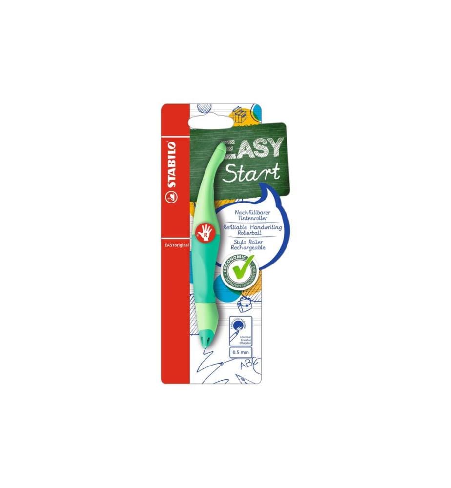 STABILO - Stylo à bille roulante EASYoriginal pastel 0.5 mm, droitier, Vert