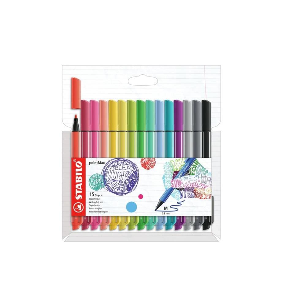 STABILO - PointMax étui en carton ARTY de 15