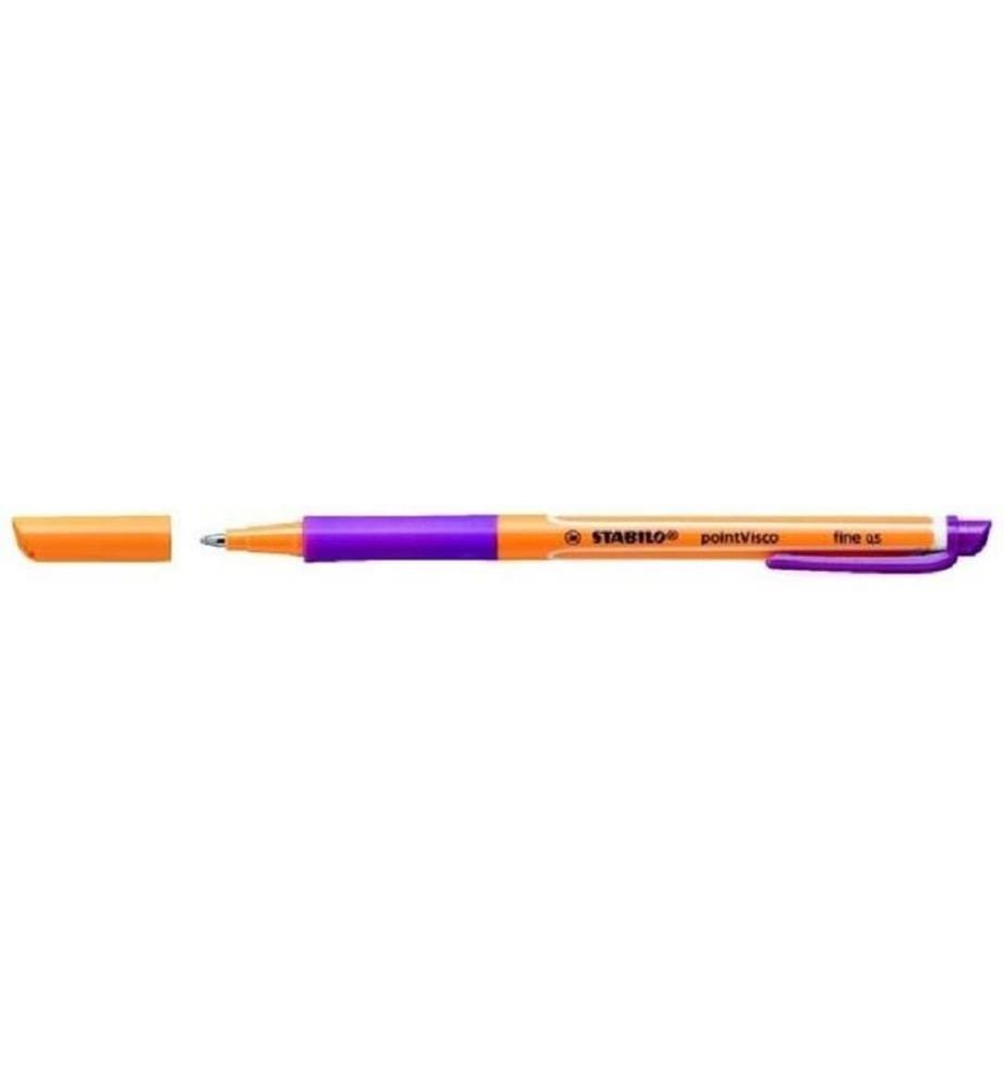STABILO - Stylo à bille roulante Boule à rouler en gel viscoélastique 0.5 mm, violet