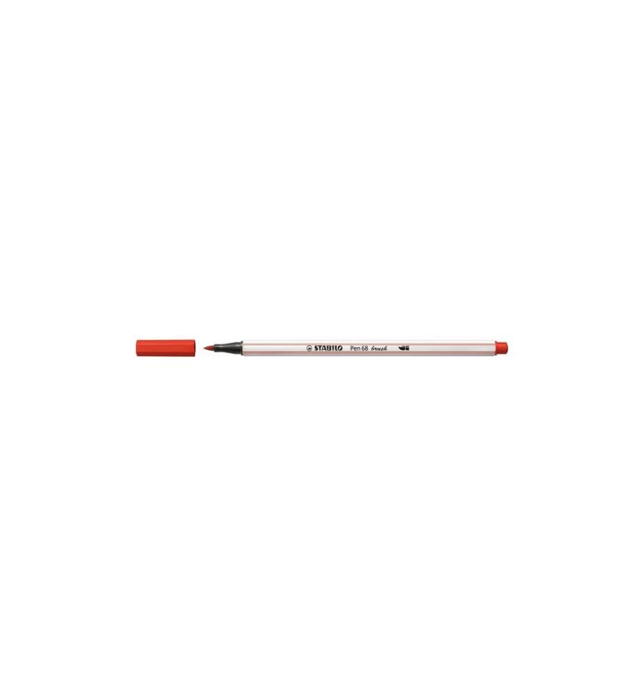 STABILO - Feutres de coloriage Pen 68 brush Carmine