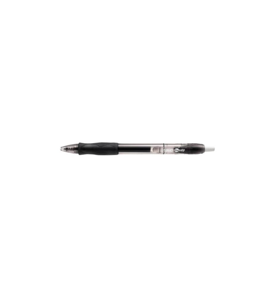 BIC - Stylo à encre gel Gelocity 0.35 mm, Noir, 1 pièce