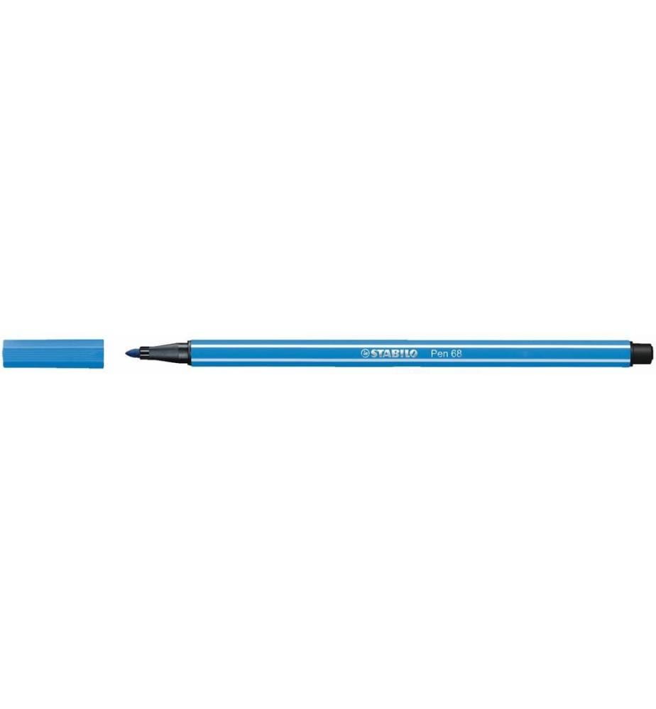 STABILO - Feutres de coloriage Pen 68, Bleu foncé