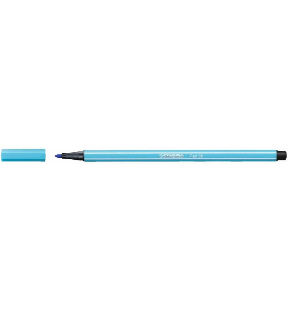 STABILO - Feutres de coloriage Pen 68 Bleu azur
