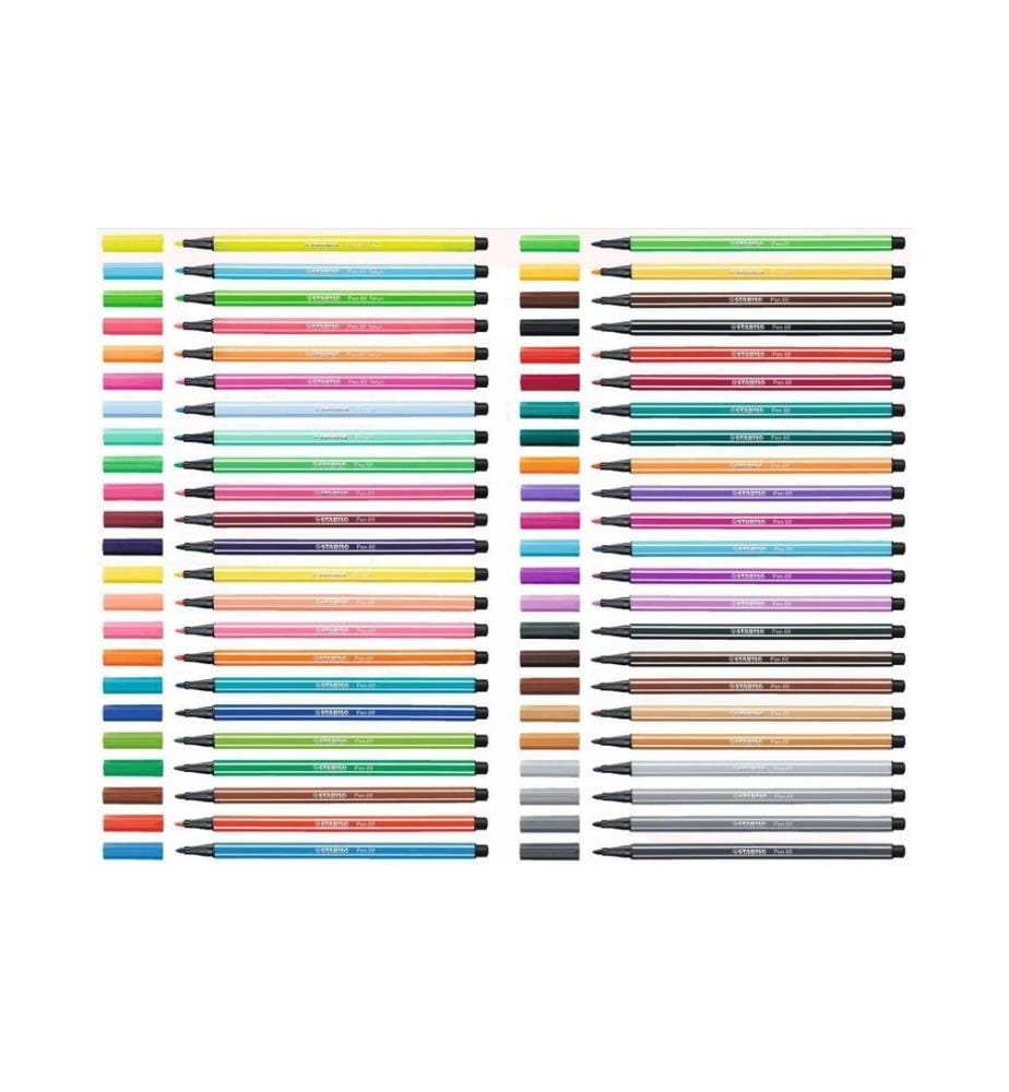 STABILO - Feutres de coloriage Pen 68 Bleu azur