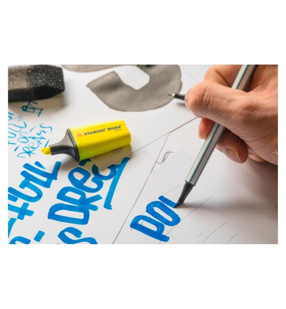 STABILO - Surligneur Boss Mini Snooze Jaune