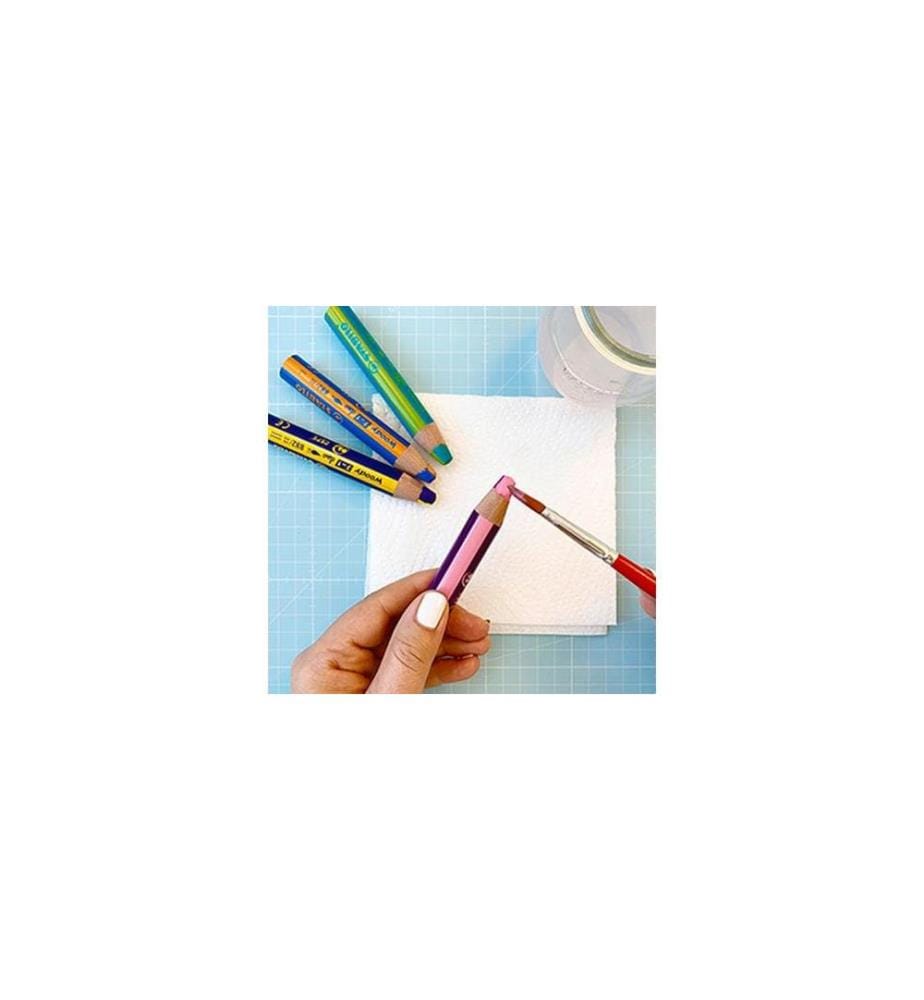 STABILO - Crayon gras de couleur Woody 3 in 1 duo Blanc / Abricot