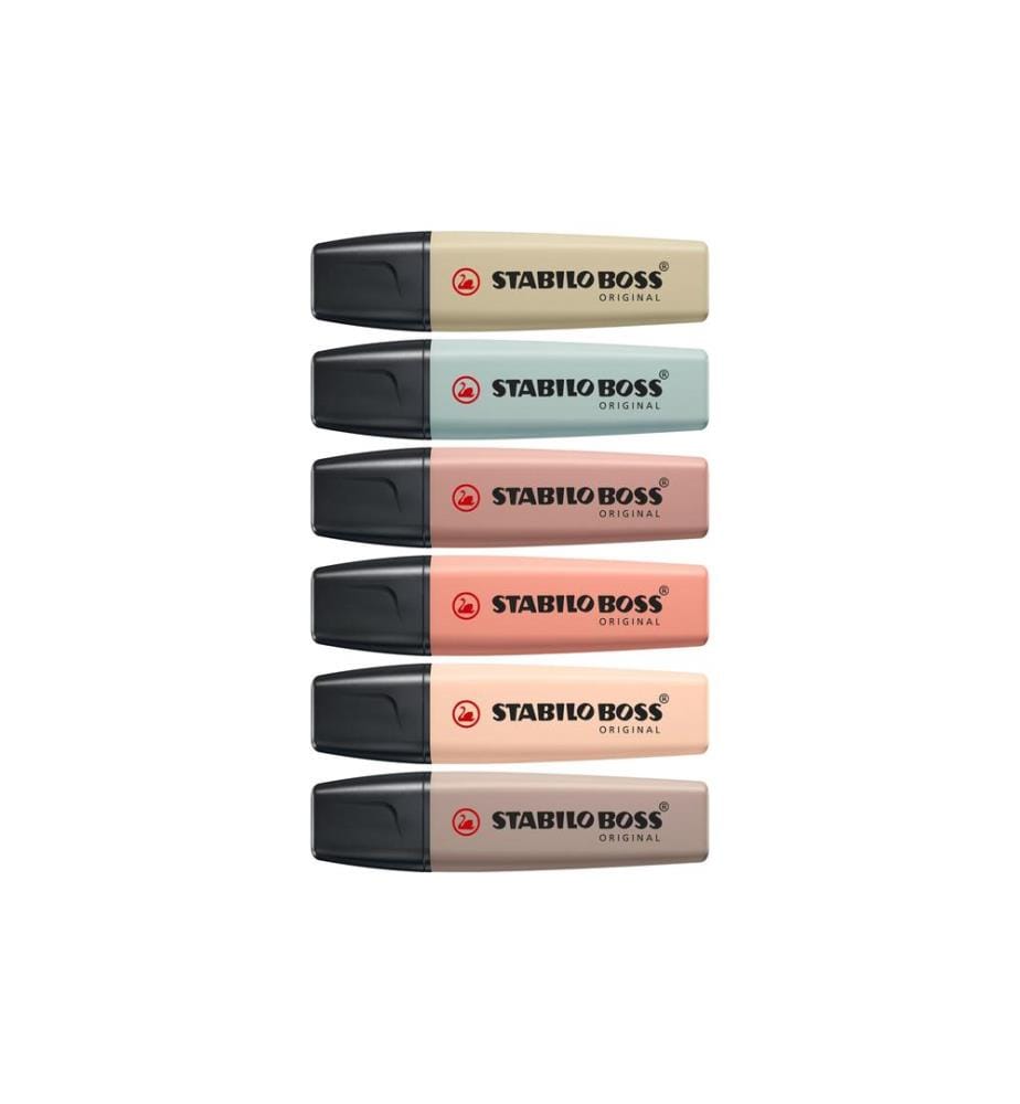 STABILO - Surligneur BOSS ORIGINAL NatureColors Lot de 6