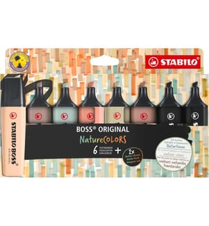 STABILO - Surligneur BOSS ORIGINAL NatureColors Lot de 8