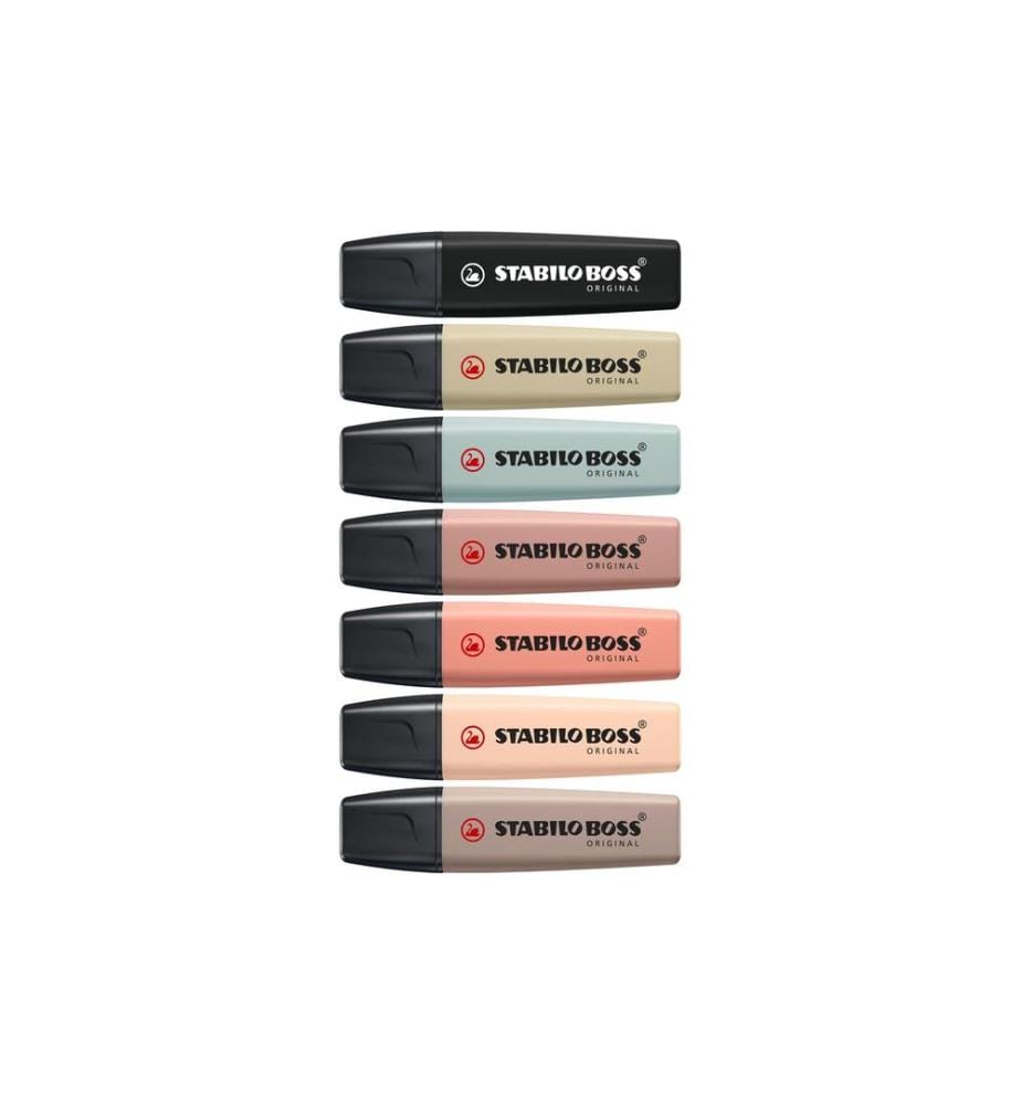 STABILO - Surligneur BOSS ORIGINAL NatureColors Lot de 8