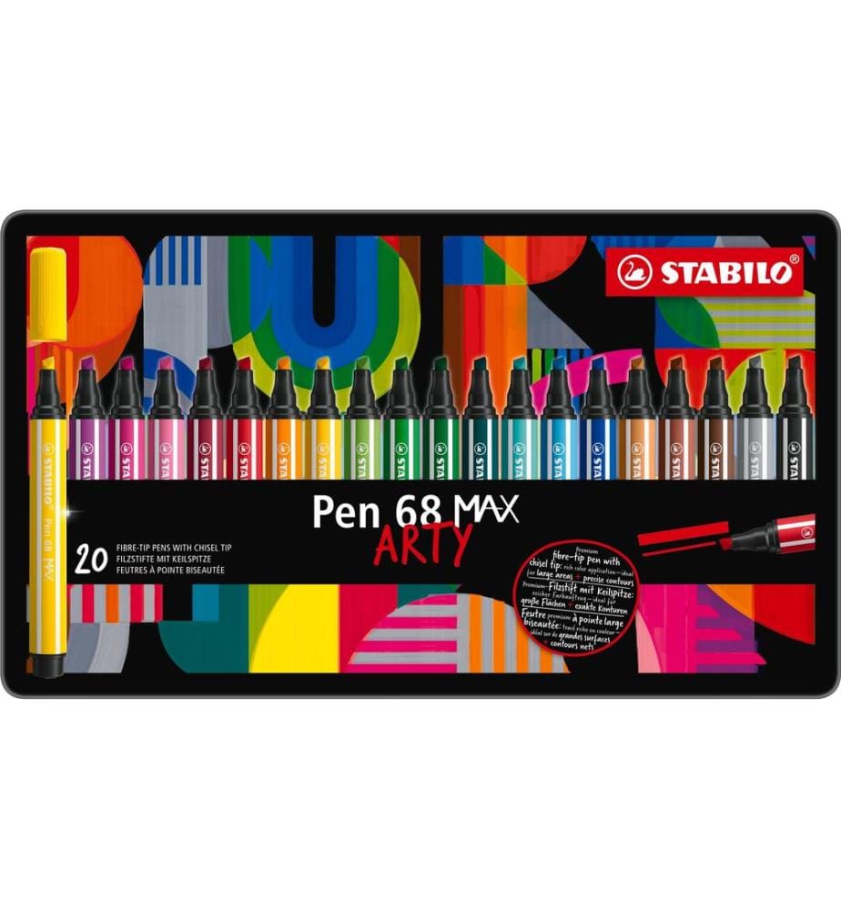 STABILO - Filzstift Pen 68 MAX ARTY 20er Etui