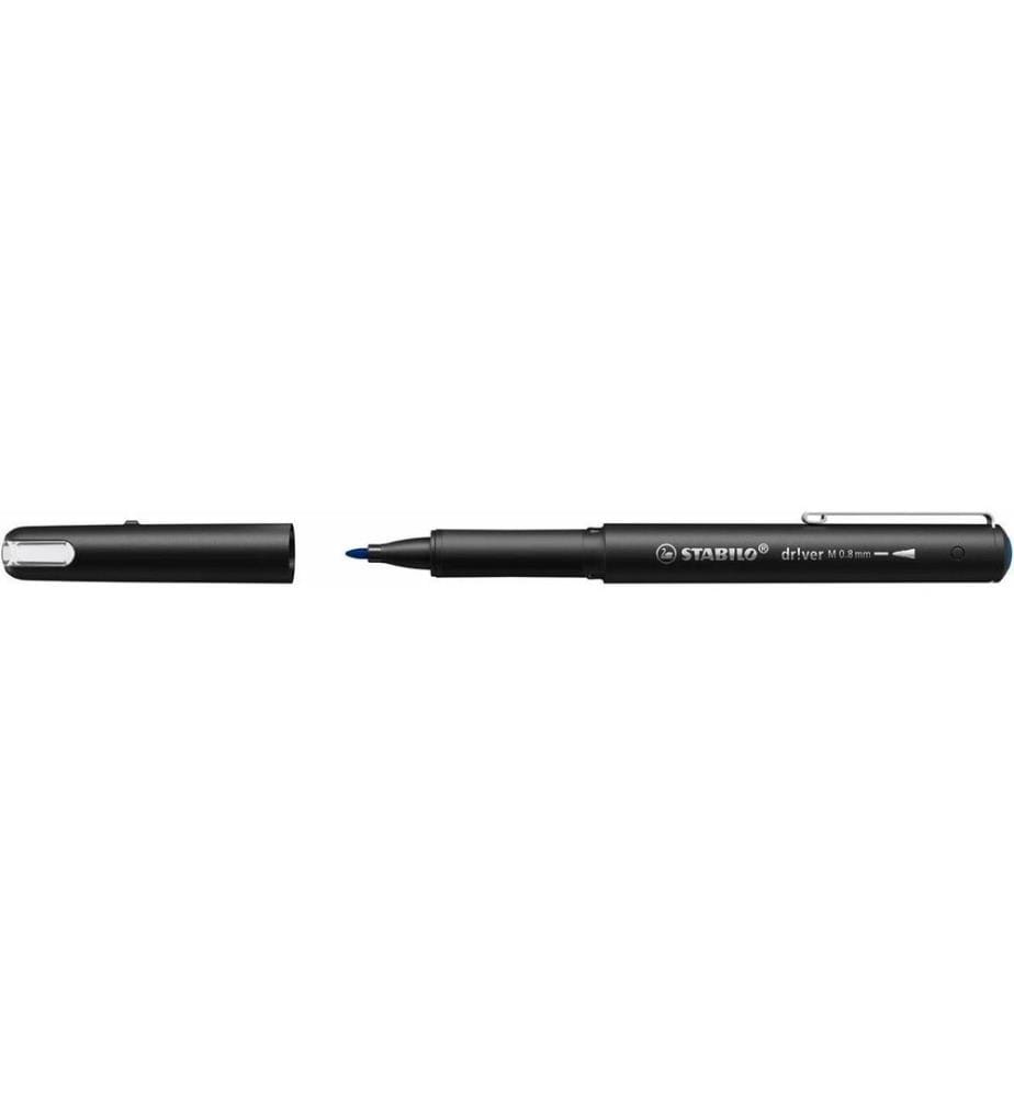 STABILO - Filzstift Driver medium 0.8 mm, Blau, 5 Stück