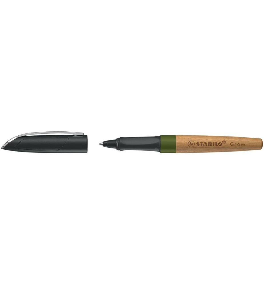 STABILO - Stylo bille Grow M, vert mousse / chêne